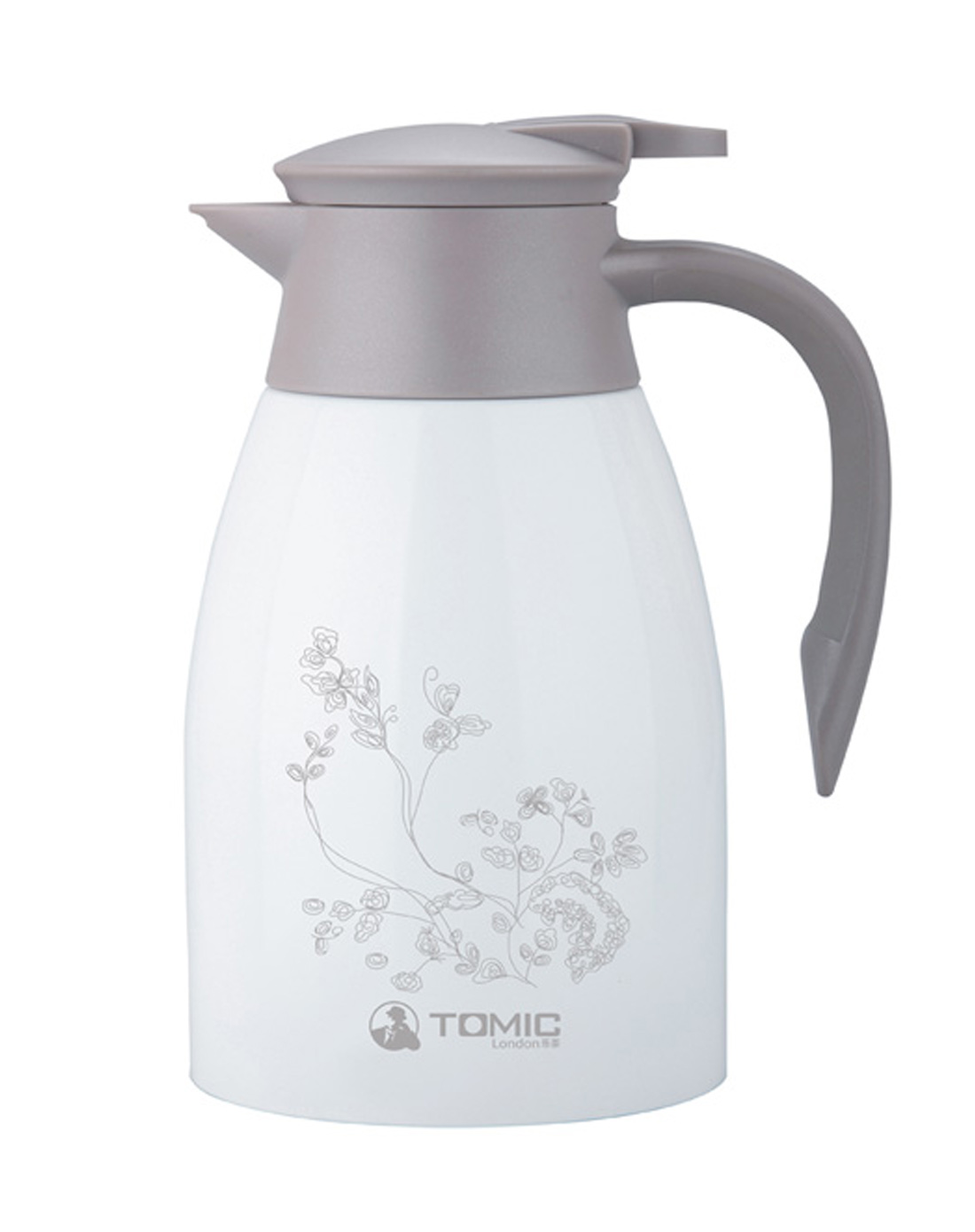 1500ml双层不锈钢保温壶-白色