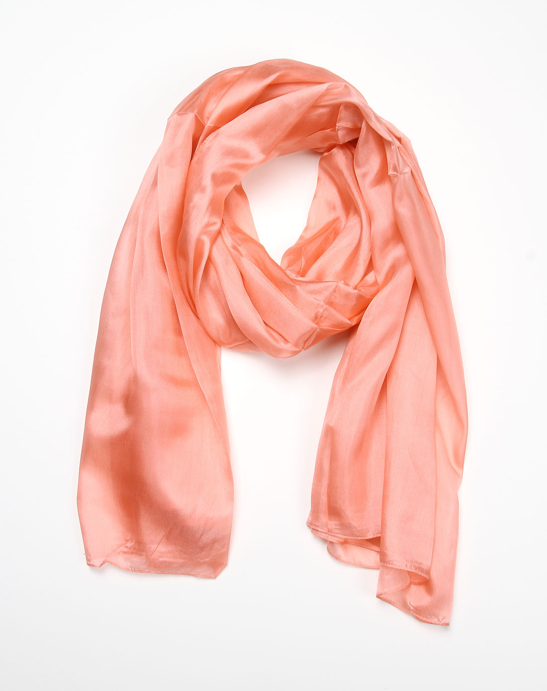 华星秋月简约粉红色围巾