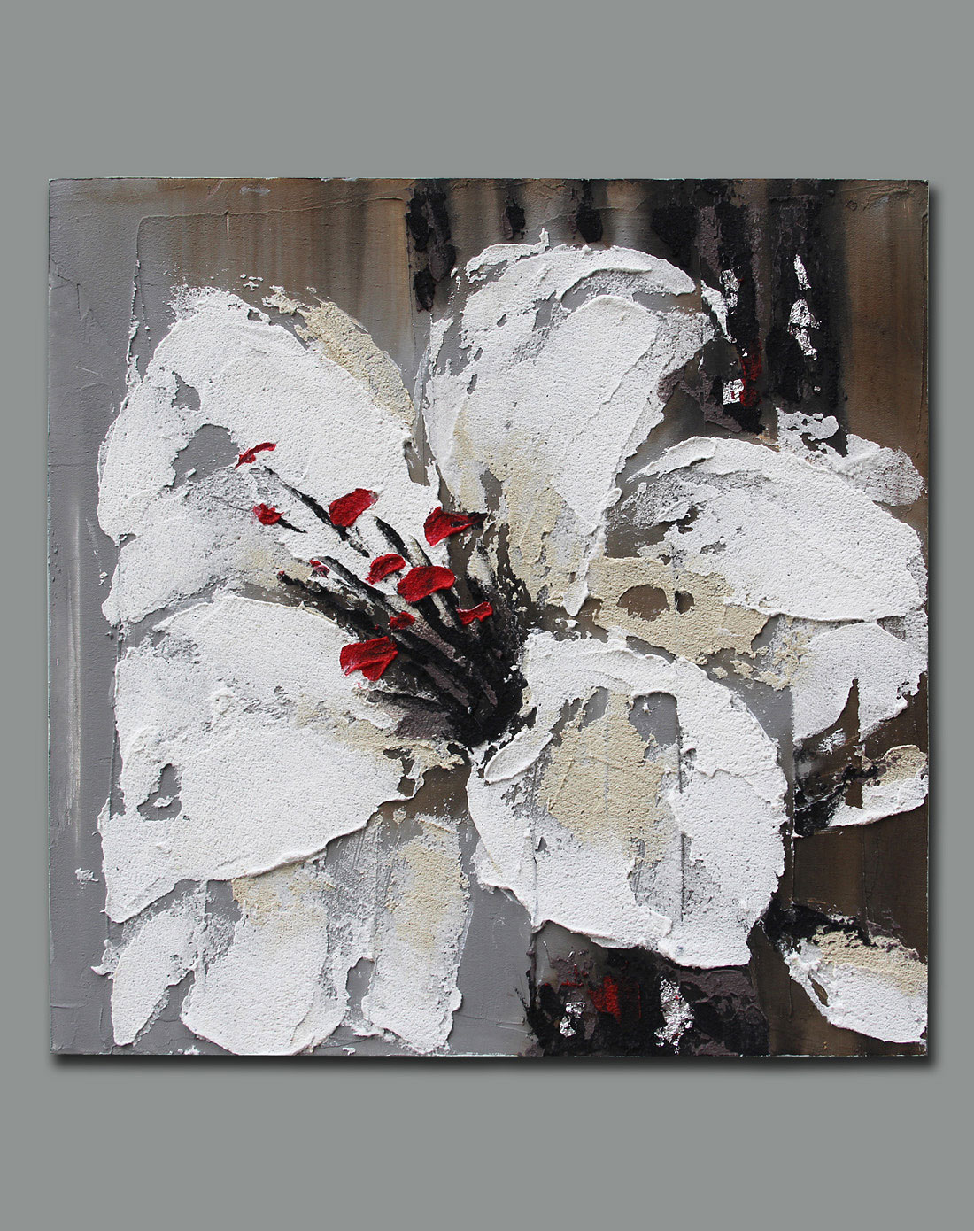 《白百合》纯手绘油画