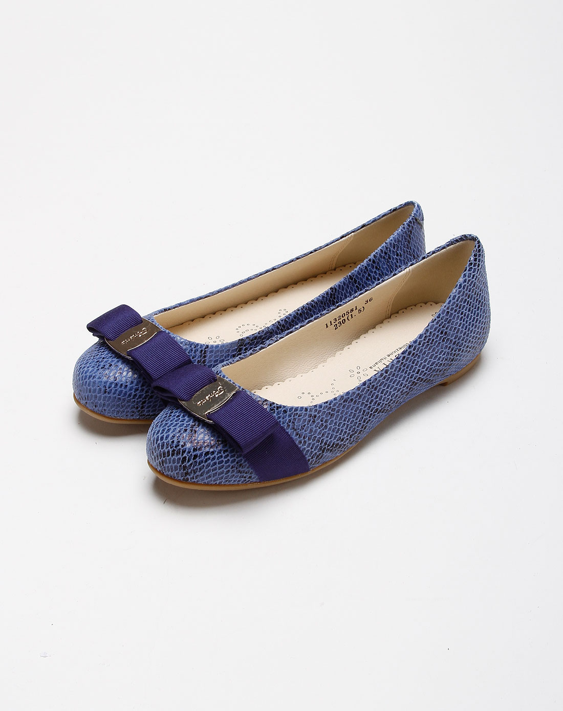 奥卡索walker shop女鞋专场 > 奥卡索 forleria 舒适小圆头蛇纹猪皮平