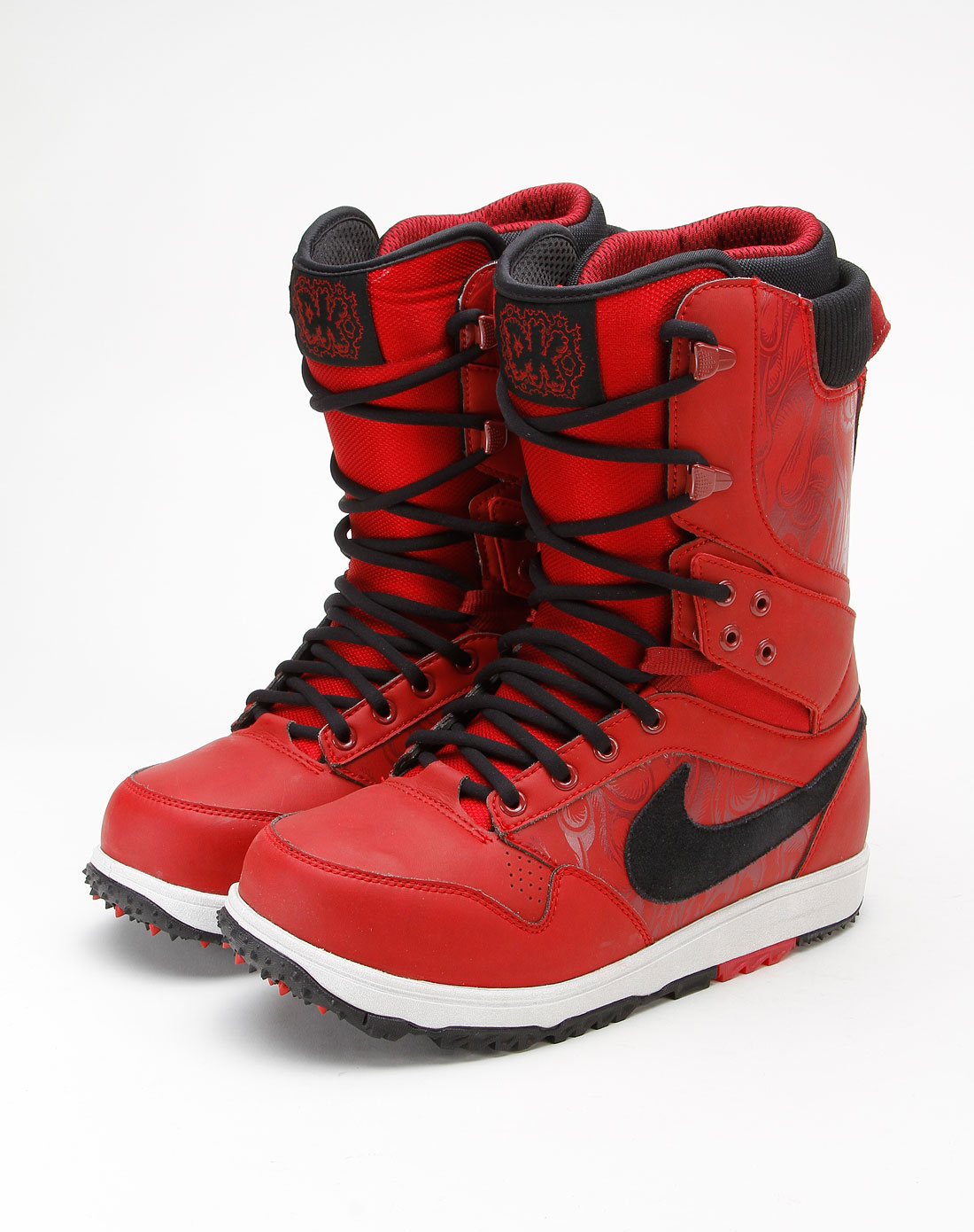 [ 耐克 ] 男款黑/队红色zoom-dk时尚高邦滑雪鞋