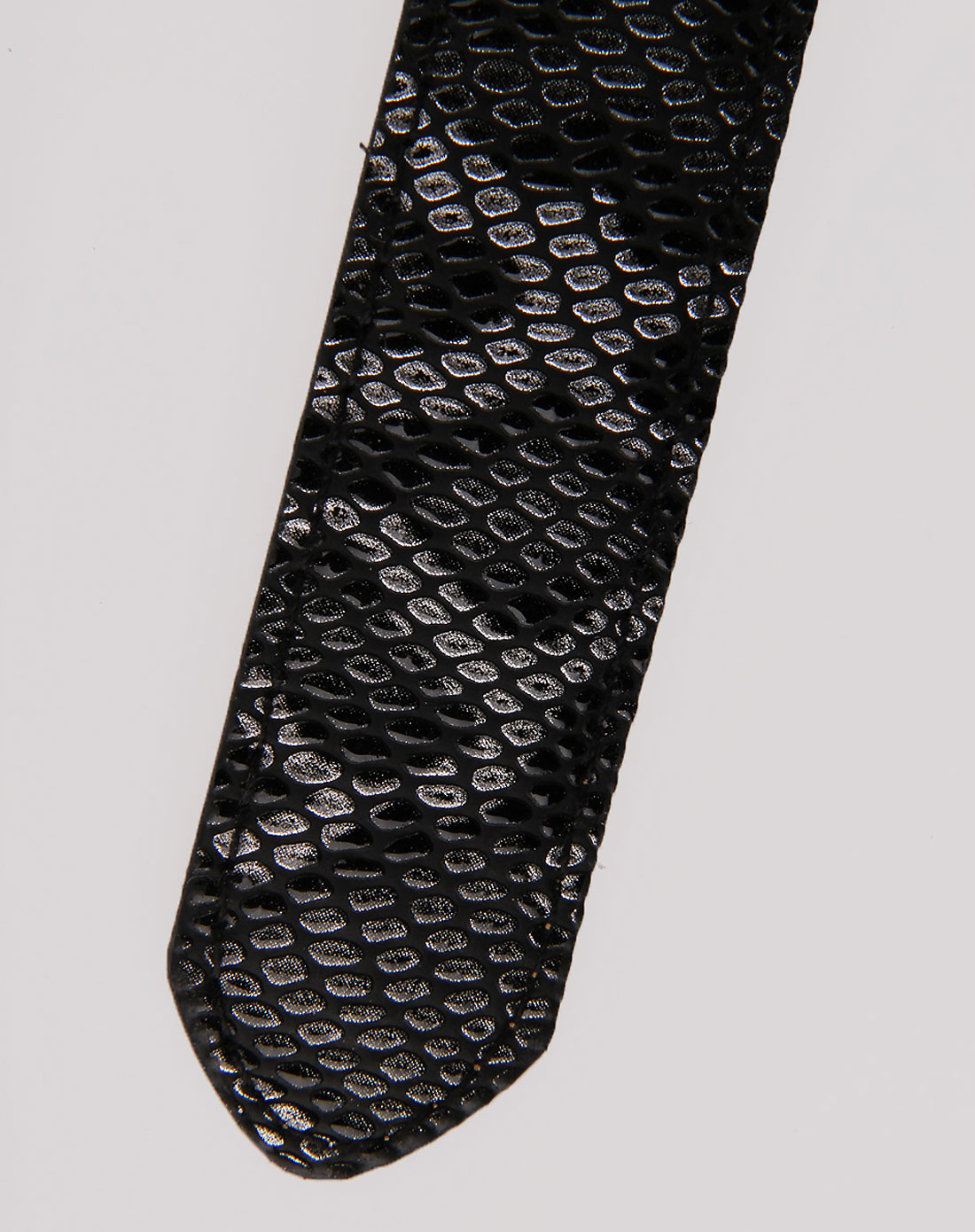 黑色蛇皮纹络时尚腰带