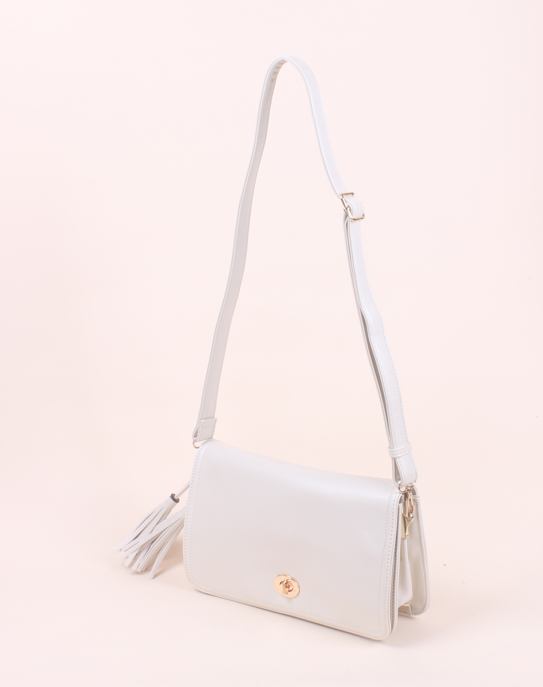 女款米白色斜挎包