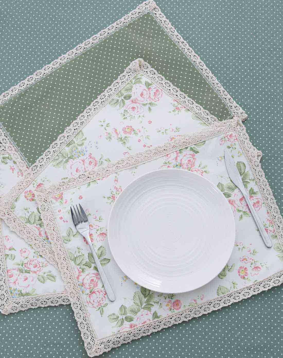 > 30*40cm时尚田园双面用餐垫-锦茵(4入)