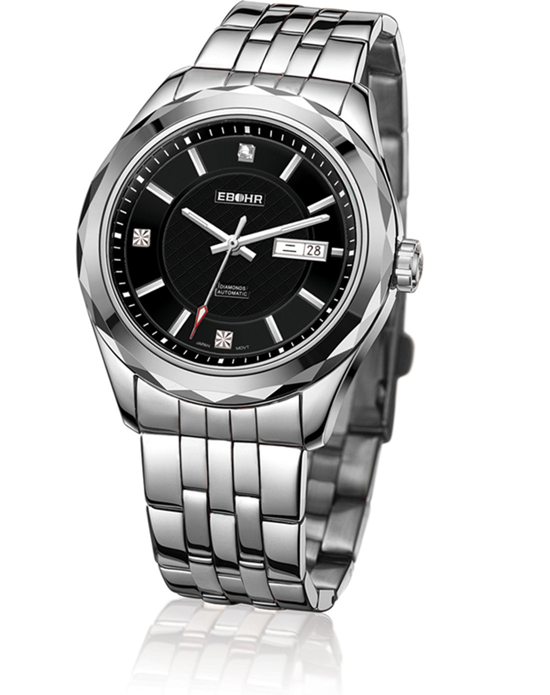 女款依波黑面自动机械钨钢表