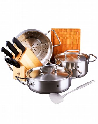 德国双立人zwilling厨具专场双立人twinclassicii刀锅具6件套40920