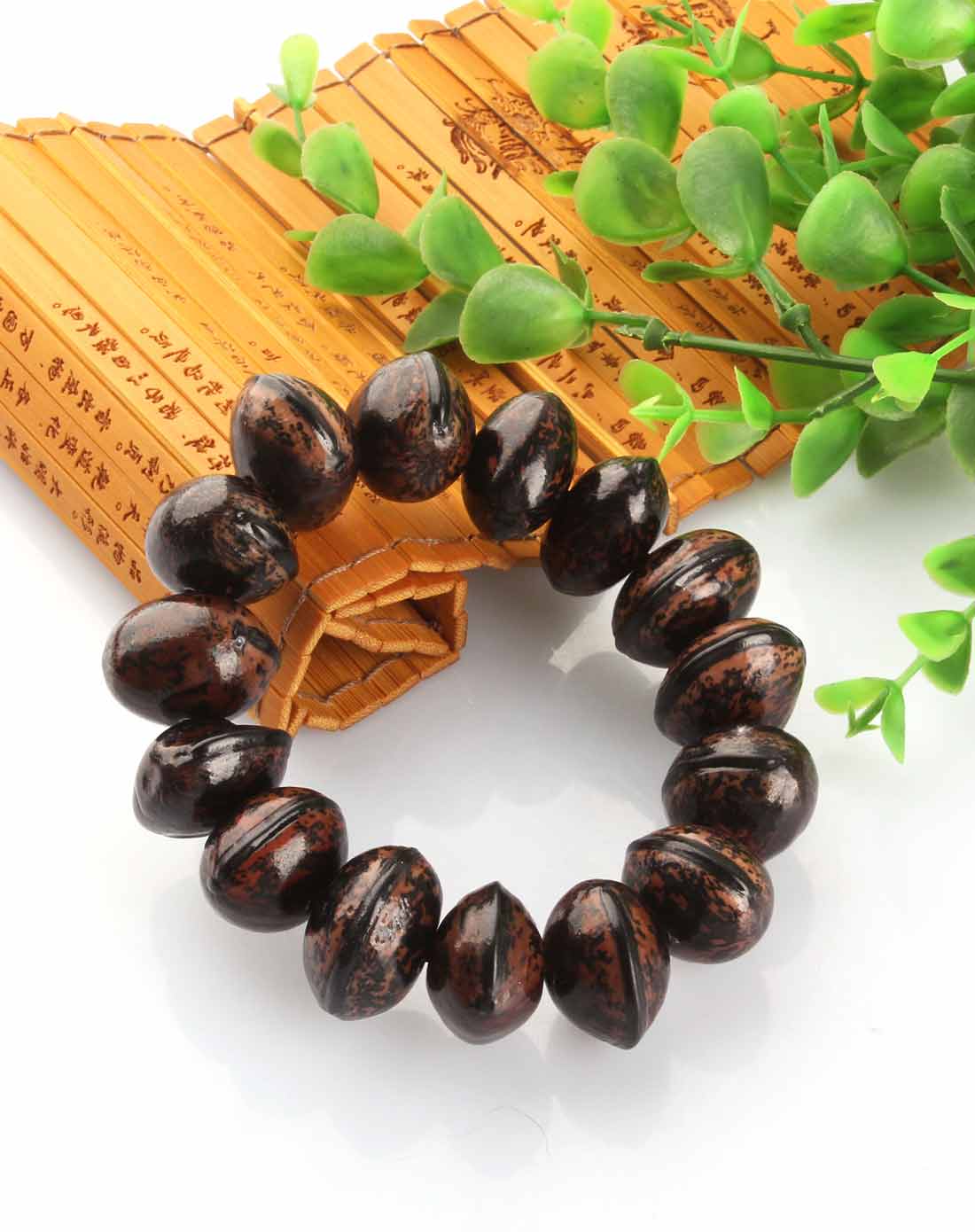 天然花木鱼果菩提手链