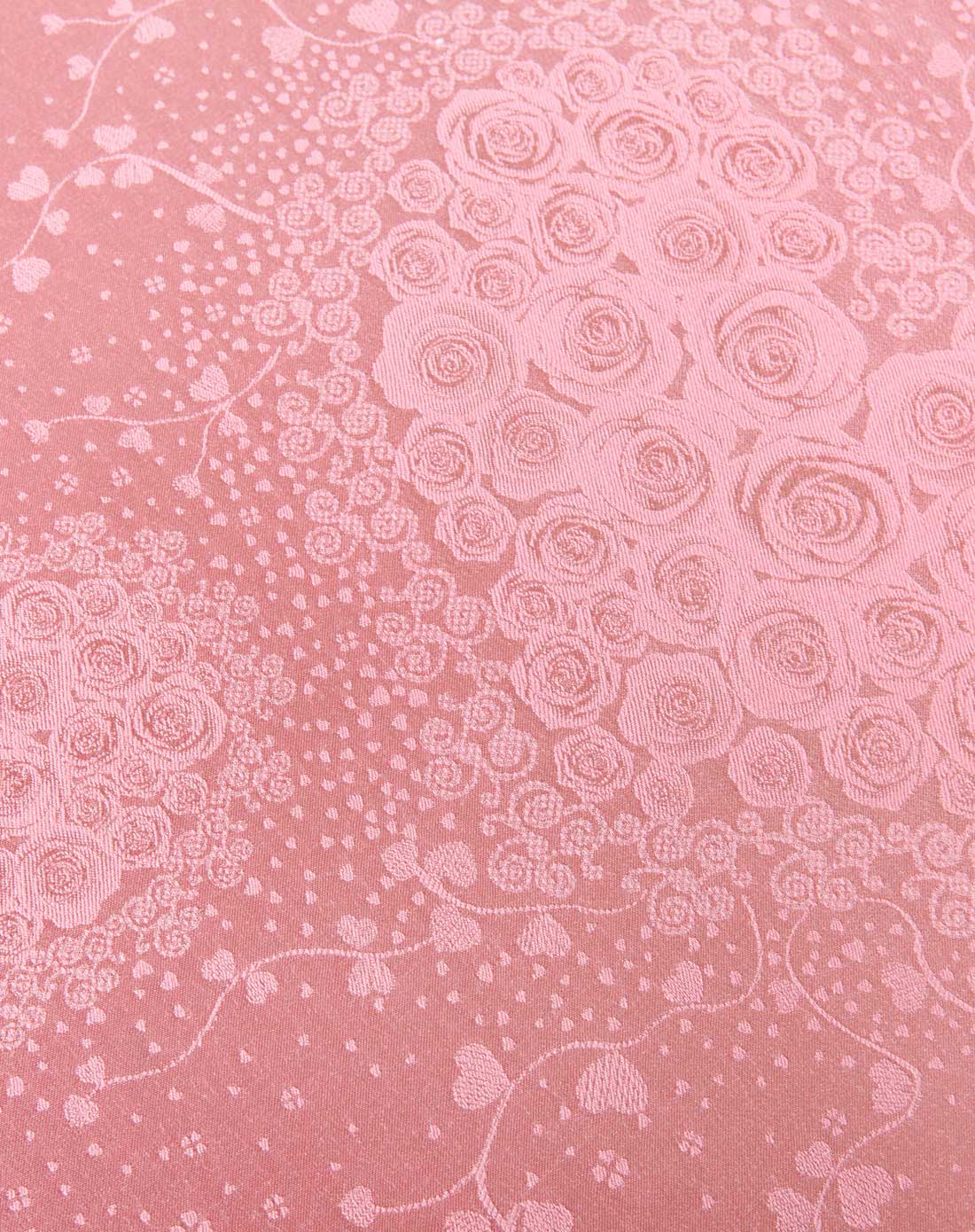 1.8m仿丝棉提花单式四件套—玫瑰爱恋(粉)