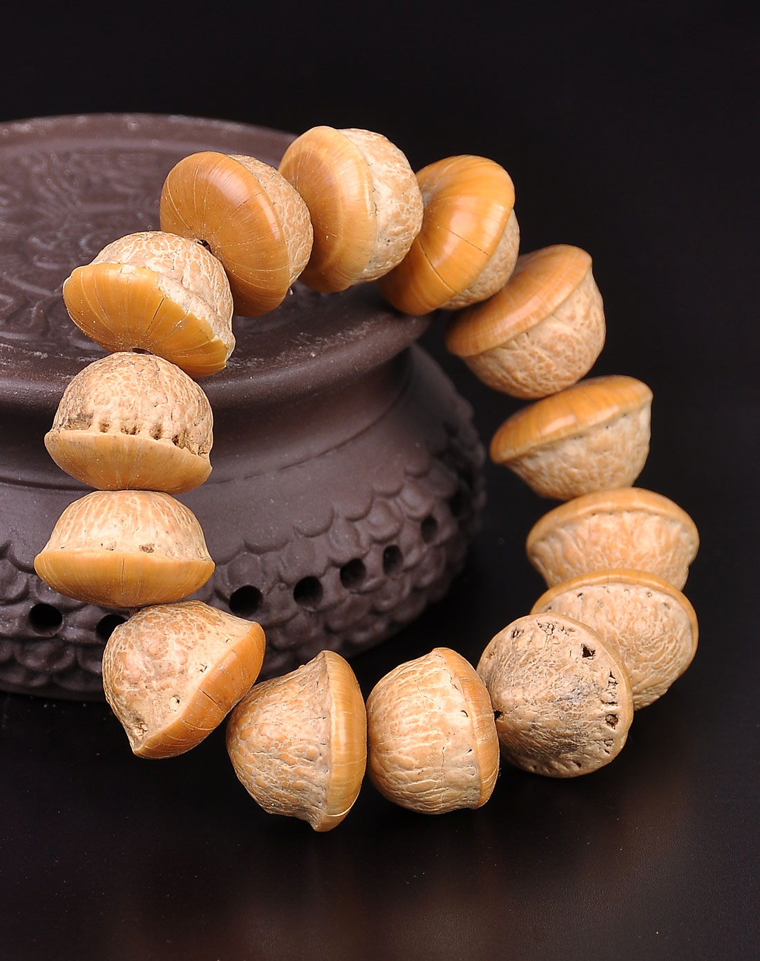 太阳之爱招财进宝天竺手串