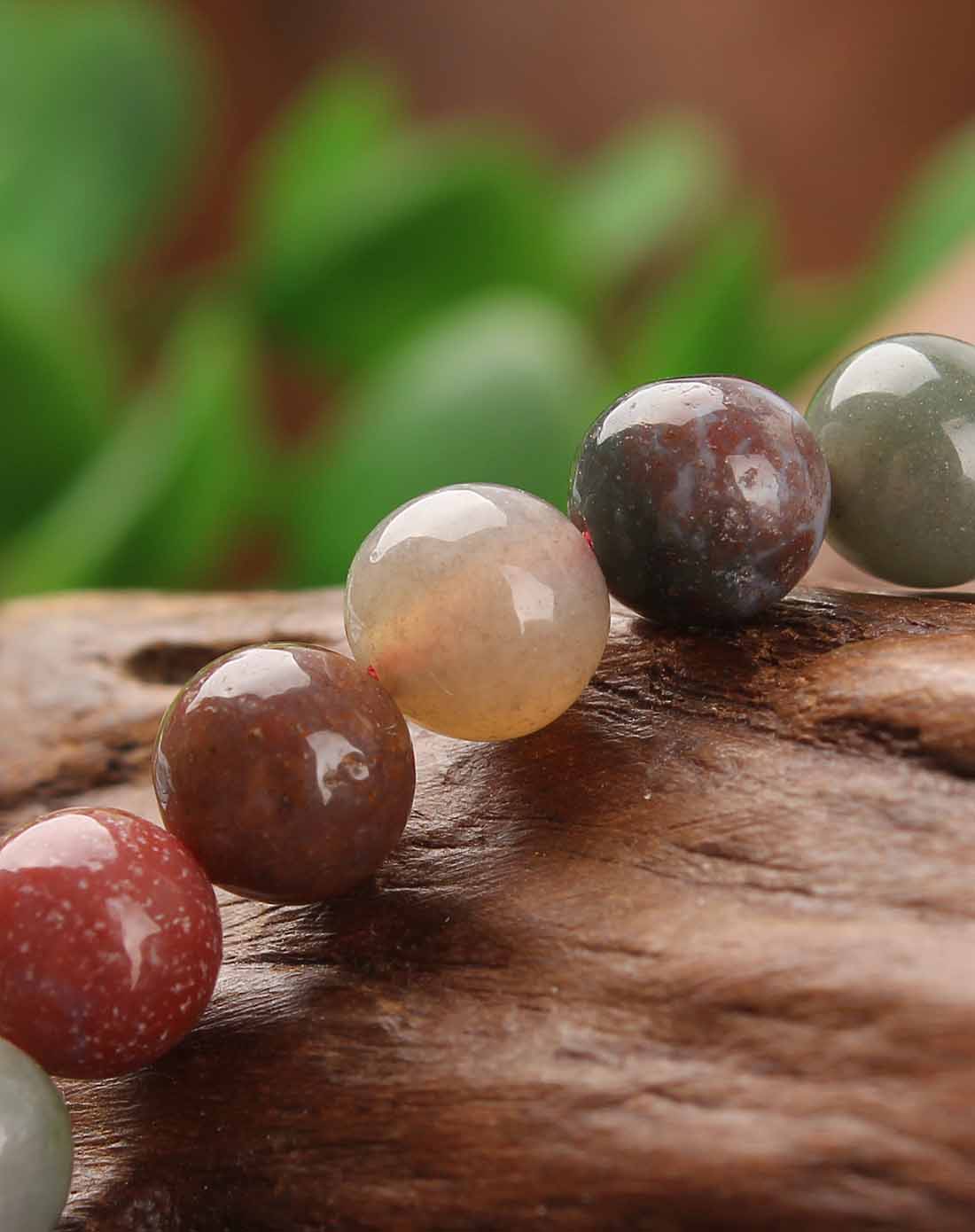 天然印度玛瑙带佛头手链6mm