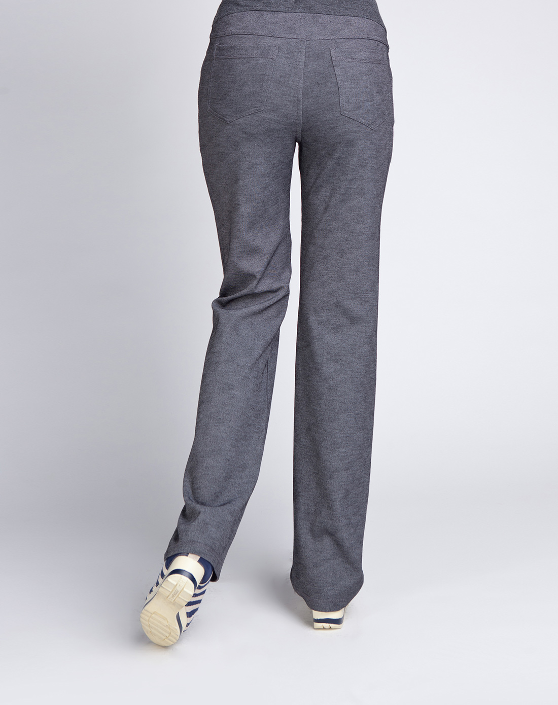 罗马布全长直筒裤