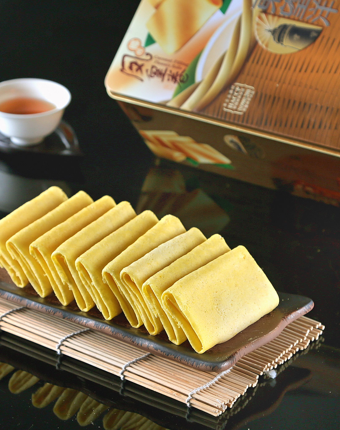 澳门英记饼家&够意思goeasy食品专场澳门东望洋礼信罐装凤凰卷454g