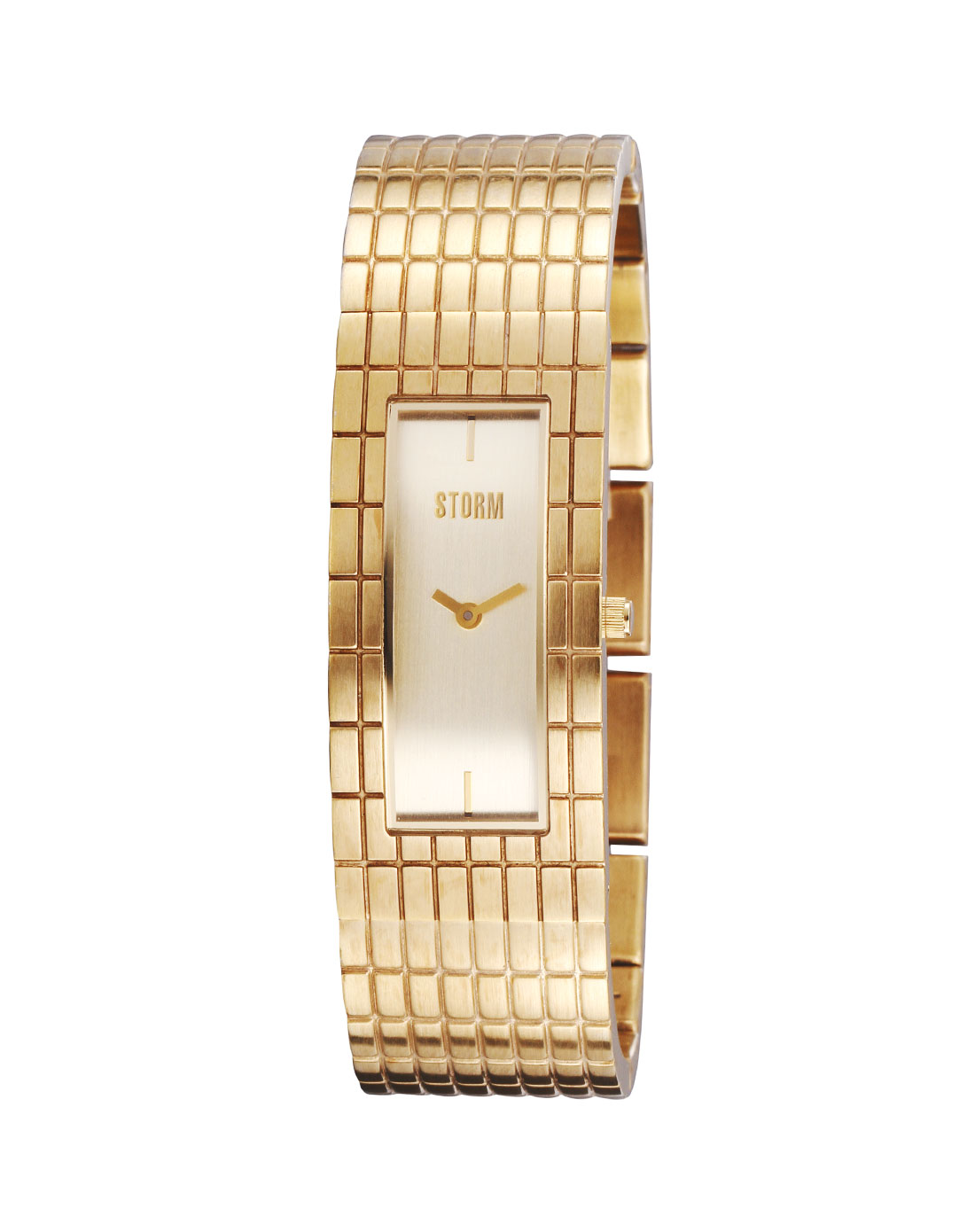 英国storm潮牌女性金色方格高贵石英手表4622/gd_唯品会