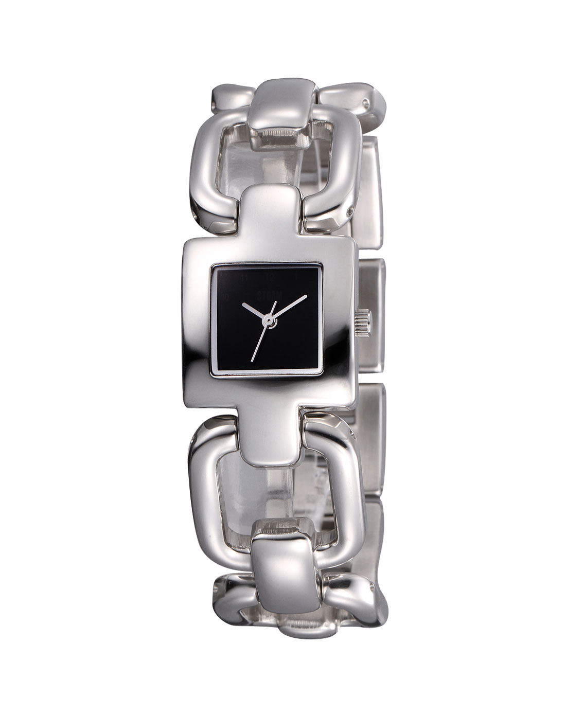 英国storm潮牌女性英伦风银拼黑色淑女时尚石英手表4633/bk_唯品会