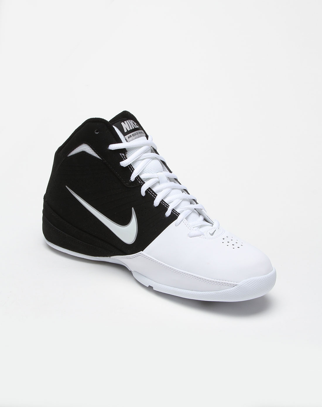 耐克nike男女鞋-运动专场-男款黑白拼色篮球鞋