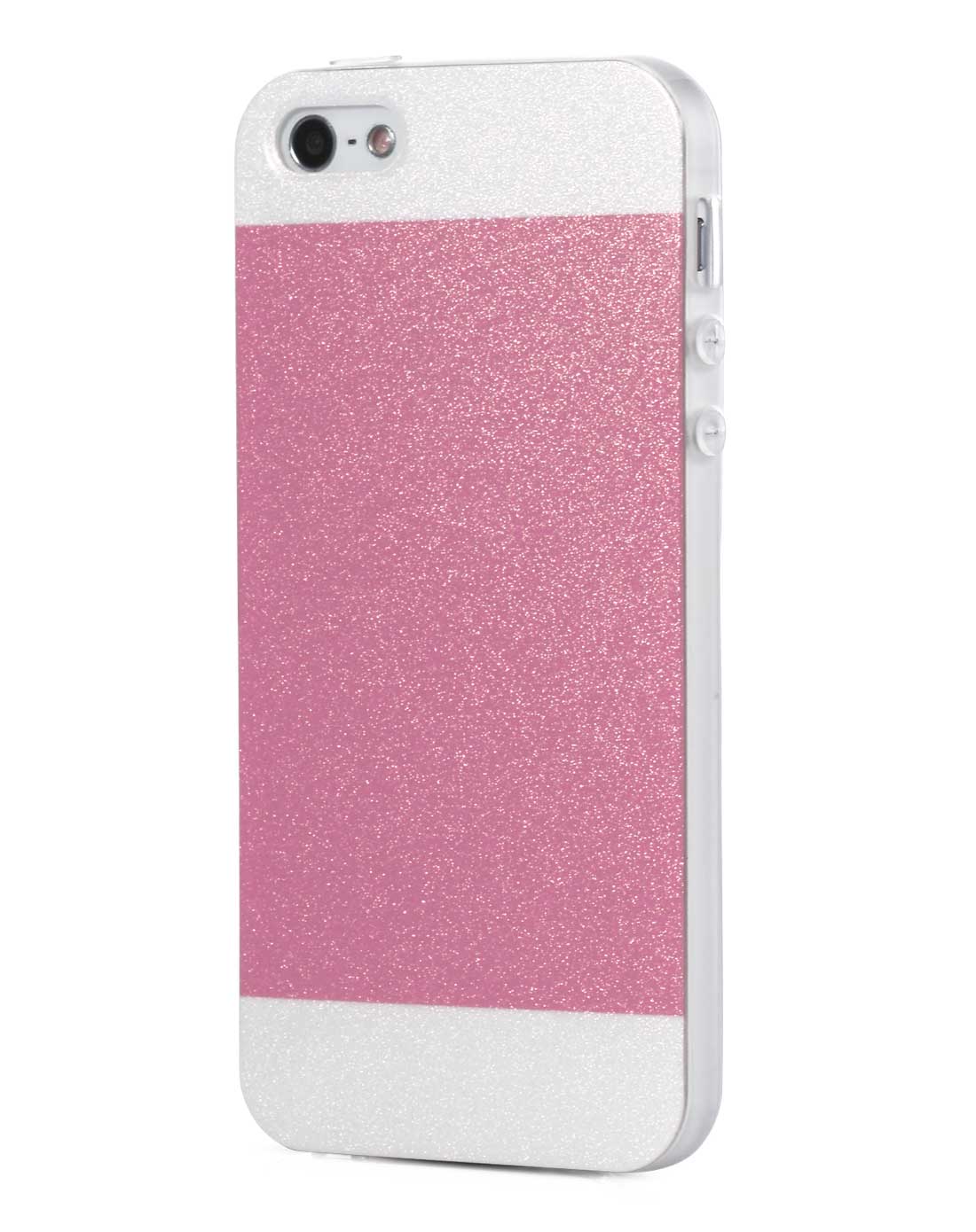 iphone5时尚超薄闪粉手机壳粉色