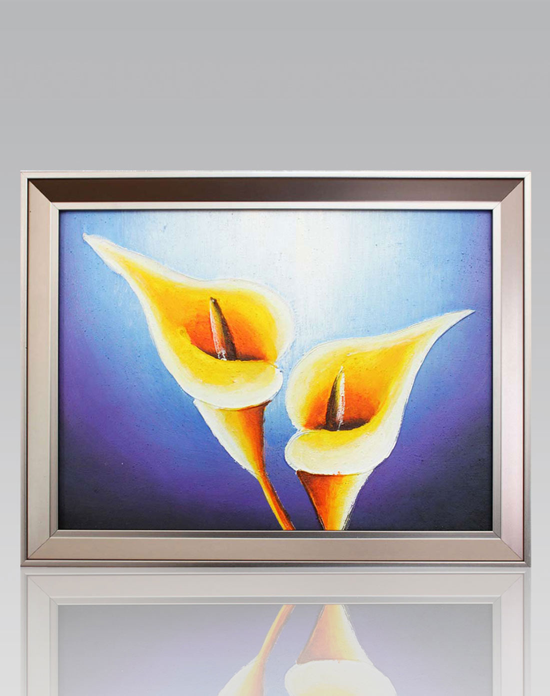 手绘油画-马蹄莲